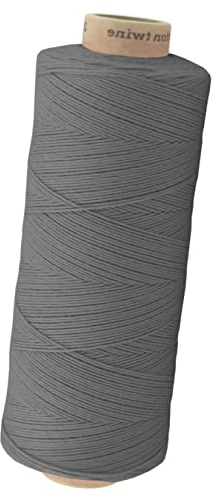 fuwi Baumwollkordel 1 mm - Baumwollschnur & Bäckergarn, 650 m Großspule - für Makramee, Geschenkband und Dekoration, 100% neue Baumwolle, matt und farbecht (0063 Grau)