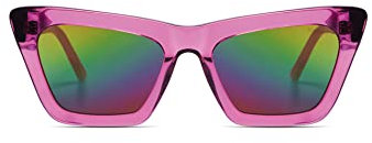 KOMONO Jessie Racing Red Unisex Quadratische Acetat-Sonnenbrille für Damen und Herren mit UV-Schutz und Polarisierten Gläsern