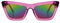 KOMONO Jessie Racing Red Unisex Quadratische Acetat-Sonnenbrille für Damen und Herren mit UV-Schutz und Polarisierten Gläsern