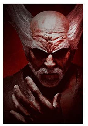 RIELLI Tekken 7 Spiele Leinwand Poster Schlafzimmer Dekor Sport Landschaft Büro Zimmer Dekor Geschenk Rahmen: 30 x 45 cm
