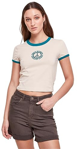 Urban Classics Damen Ladies Stretch Jersey Cropped Tee