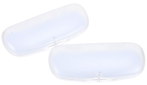 SOIMISS 2 Stück Boxen Brillenetui Kunststoff-Organizer-Box Kunststoffständer Glaswaren Trinkgläser Reisebehälter Headset-Halterung Brillenetui Brillenetuis Pvc-Brillenetui Brillenhalter