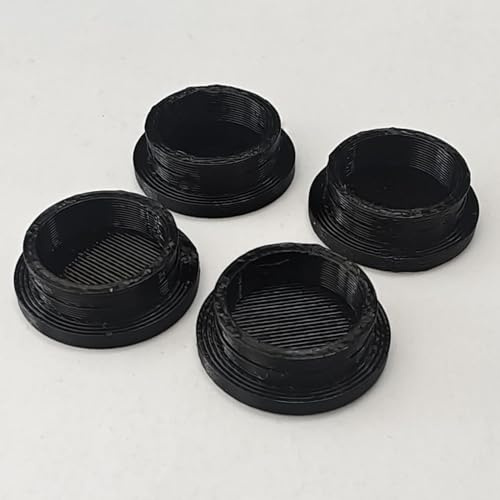 PIAOLGYI Ersatz-Gummifuß für Cricut Maker, Zubehör kompatibel mit Cricut Maker, 4 Stück (schwarz)