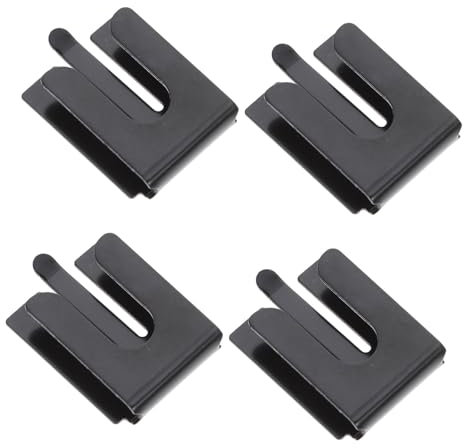 ibasenice 4pcs Hand Microphone Suspension Clip for Cb Ham Radio Car Radio Microphone Metal Mic Holder Clip