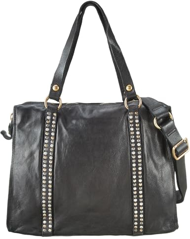 Campomaggi Schultertasche in schwarz cp-C037730ND-X2503-C0001