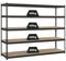 PROREGAL Schwerlastregal Wood YETI Five | HxBxT 200x180x60cm | Fachlast 400kg | Anthrazit | Regal Standregal Werkstattregal Lagerregal Kellerregal