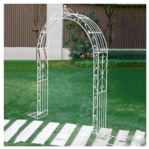 Gartenbogen Rosenbogen Aus Metall Vine Plants Tower Außenterrasse Kletterpflanze Grünland Backyard Innen Außen Die Den Pavillon Park Wetterfest Stabil Mit Sockel(Green)
