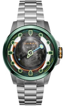 Nubeo Herren-Armbanduhr 48 mm Tranquility Automatik Limited Edition mit massivem Edelstahlarmband NB-6091, Quarter Green