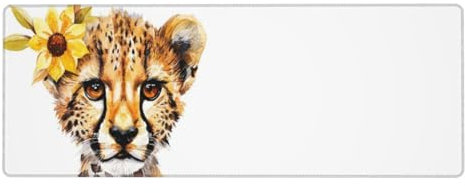 1500x800x3mm XXL Mauspad Leopard Animal Gaming Mauspad mit rutschfest Gummibasis, Verlängertes Schreibtischauflage Wasserdicht Großes Mauspad, PC Gaming Zubehör für Home Zimmer Deko, Gifts für Frau
