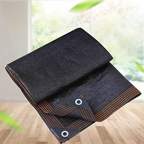 Telone parasole da giardino, 4 x 8 m, per serra, pergola, anti invecchiamento e traspirante, colore: nero