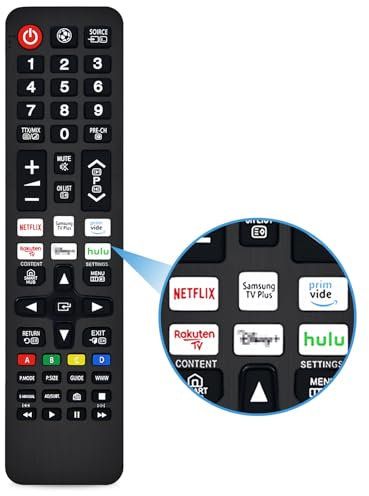 Replacement Remote for Samsung TV Remote Control Universal Samsung Remote with 6 Quick-Access Buttons Compatible with All Samsung TV OLED LCD LED HDTV, No Setup Required