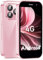 ZOKOE mini mobile phone smartphone for kids 3-inch screen 2000 mAh 2.0+5.0MP face unlock 4G no contract phone (Pink,2GB + 16GB)