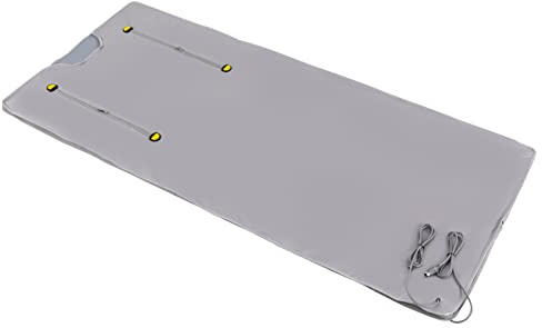 FernInfrarot Saunadecke, 2 Zone Detox Therapie Saunadecke für Zuhause, Tragbare Infrared Sauna Blanket, Saunasack Körper Shaper Decke, 15-60 Minuten Timer, 35-80 ℃ Temperatur Einstellbare (Silber)
