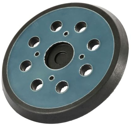 Round Hook and Loop Backing Pad, 125mm/5 Inch 8 Hole Sanding Pads for High Speed Polishing, Orbital Sander Backing Pads Easy Installation Replacement Sander Pad for Buffing Random Orbital (1Pcs)