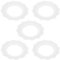 SUPVOX 5 Pezzi Copertura Protettiva Pezoneras Para Lattancia Tazze Per L'allattamento Flange Degli Amici Di Pompaggio Coppa in Silicone Scudo Gel Di Silice Bianca