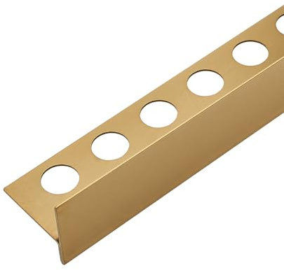 Balneo Bodenprofil Gefälleprofil, Edelstahl AISI 304, 170 cm, links, Gold | Edelstahl AISI 304, Gefälle zur Rinne, für bodengleiche Duschen, kürzbar, Länge 170 cm, 2 J. Garantie