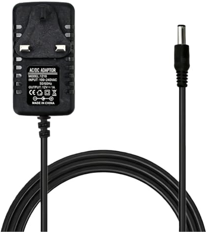 12V1A Power Supply Adapter,50-60HZ,AC100-240V to DC 12V 1A with 5.5mm*2.5mm Interface for DC Charging,Set-Top Box,Surveillance,LED Light Strips Alarm Fiber Optic Modem (Central positive+) (Style C)