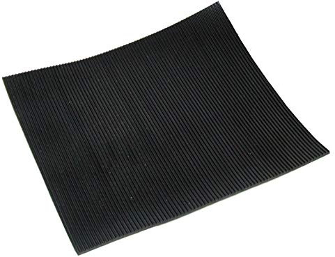 Camthorne Fine Ribbed Rubber Matting - 10m x 1.2m x 3mm - Anti-Slip, Waterproof, Fluted Multi-Purpose Flooring