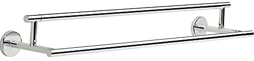 DELTA FAUCET 75925 Trinsic 24 in. Double Wall Mount Towel Bar Bath Hardware Accessory in Polished Chrome