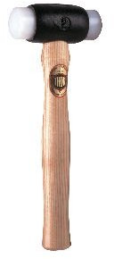 THOR Marteau avec inserts en plastique ronds Ø 70 mm 3000 g avec manche en bois