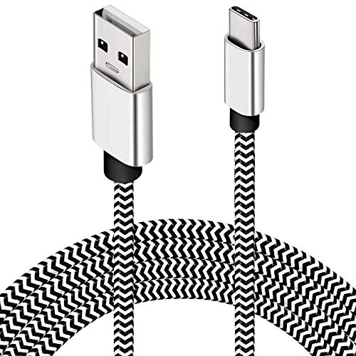 Cable USB C 4,5M, Cable Tipo C Largo Cable USB A USB C Nylon Trenzado Cable USB Tipo C Transferencia de Datos Compatible con Samsung A55 A15 S23 S24, Pixel 8a 7a, Oneplus 12, Xiaomi 14, Para Mando PS5