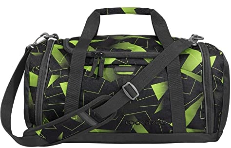 coocazoo Sporttasche, Lime Flash, schwarz-gelb, Nasswäschefach, Seitentasche, Schuhfach, Abnehmbarer, Verstellbarer Schultergurt, ab der 3. Klasse, 20 Liter