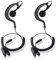 wlertcop 2pcs Pinganillo Walkie Talkie,Auriculares Solo de Tubo com Connector de 3,5 mm Auricular Walkie Talkie para Exteriores 3,5mm/Adaptación de Radio Bidireccional Auricular Pinganillo Policial