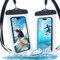 SOGUDE wasserdichte Handyhülle 2 Stück Handytaschen, 6.9 Zoll Universal Versiegelt IPX8 Unterwasser Schwimmen Smart Handytasche, für iPhone, Samsung, Huawei, Xiaomi Handy Wasserschutzhülle