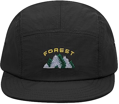 Clakllie Unisex Short Brim Cap 5 Panel Baseball Cap wasserdichte Snapback Cap Street Hip Hop Kappe Nylon Schildkappen Unstructured Sports Polo Caps