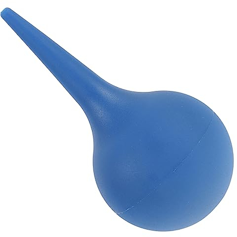 Lurrose Souffleur À Air Caoutchouc Pour Nettoyage Des Oreilles Bulbe De Succion Pour Lavage Des Oreilles Et Soufflage De Poussière Bleu