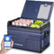 AAOBOSI 37L Kompressor Kühlbox, Auto Kühlbox Mit WIFI-APP-Steuerung USB-Anschluss, 12/24 V und 100-240 V Kühlbox bis -20 °C für Auto, Lkw, Boot, Reisemobil, Camping