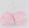 Plüschwürfel Auto, EIN Paar Aufhängen Fuzzy Auto Würfel Rückspiegel, 6 cm Auto Zubehör Rosa Plüschwürfel Plüsch Würfel Auto Rückspiegel Hanging Zubehör Plus Schutzabdeckung Rosa