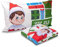 The Elf On The Shelf Bettwäsche-Set für Einzelbett, Einzelbett, Bettlaken, Spannbettlaken, Kissenbezug, 100% Baumwolle, Weihnachten, offizielles Produkt