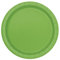 Lime Green Solid Round Paper Dessert Plates (17cm) 20 Count - Vibrant Paper Plates for Parties and Events, Perfect for Appetizers, Snacks, and Desserts