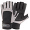 MOTIVEX Segelhandschuhe schwarz-grau Rückseite Neopren alle Finger kurz Grösse L