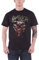 Slayer Herren Totenkopf Clench T-Shirt, Schwarz, L