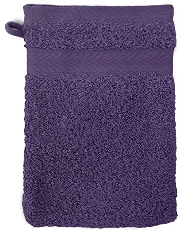 Linnea Gant de Toilette 16x21 cm Royal Cresent Prune 650 g/m2