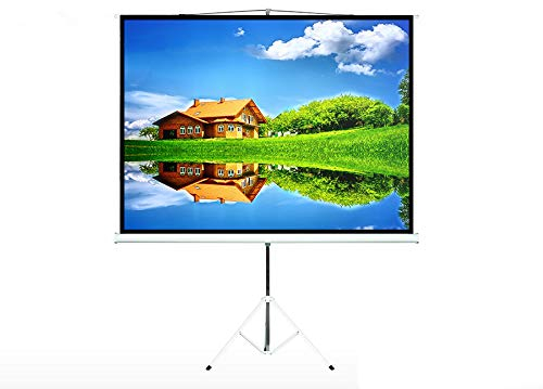 Maclean MC-595 Écran de Projection 100 sur trépied - Surface de Projection 200 x 150 cm au Format 4:3 - Écran Portable pour Home cinéma, présentation, Bureau, vidéo