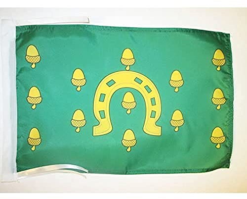 AZ FLAG Rutland county Flag 45x30 cm 100D Polyester Cords | Indoor and outdoor use 12x18 in decorative flag double stitched seams and reinforced edges with ties