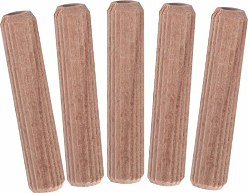Triuso Möbel-Dübel 8x40mm-Buchenholz 150 Stück/Pack Holzdübel Riffeldübel Dübel Runddübel Schreinerei Möbelbau
