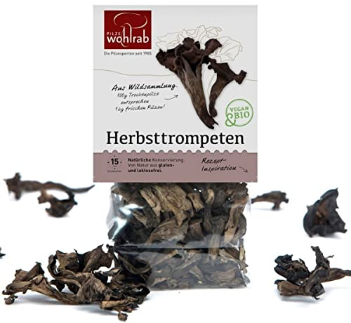 20g Bio Herbsttrompeten – Getrocknete Pilze Vegan / Herbsttrompeten Getrocknet | Pilze Wohlrab