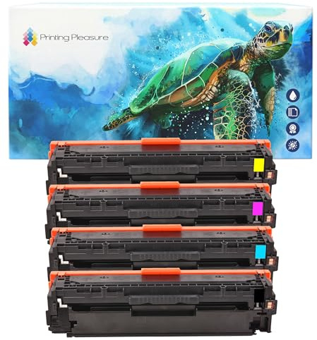 Printing Pleasure 4 Toner kompatibel für HP Color LaserJet Pro 300 M351A MFP M375NW Pro 400 M451DN/DW/NW MFP M475DN/DW | 305X CE410X 305A CE411A CE413A CE412A