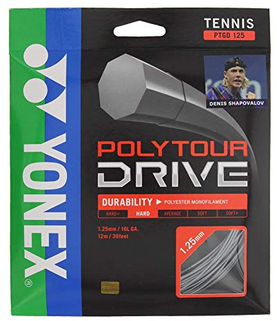 Yonex Poly Tour Drive 1.25mm 12m Saitenset schwarz