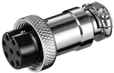 CABLEPELADO Connettore micro aviazione aerea Gx16 | Connettore microfono 8 pin | Femmina | 8 pin | Adatto per montaggio a cavo audio e microfono