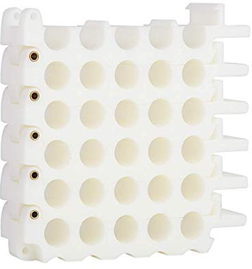 Kabelkamm Tool 25-Hole Cable Dresser, Bundler and Organizing Tool for Data Center, Server Rooms and Machine Room Wire Management and Organizer (5 holes x 5 rows, White)