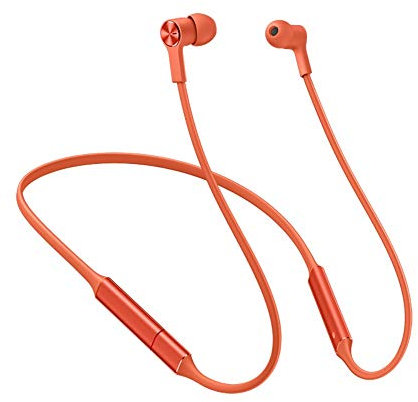 Huawei FreeLace Wireless Earphone HiPair Technology BT5.0 Type-C Fast Charge In-Ear Headphones IP55 Waterproof Smart Magnetic Sport Headset for Huawei Smart Phones Tablets PC [Amber Sunrise]