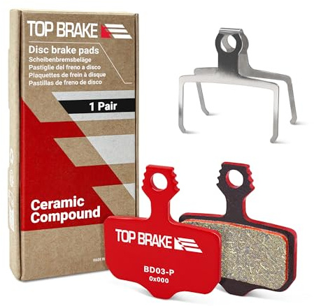 TOP BRAKE Pastiglie per freni a disco compatibili con SRAM Level T/TL/Ultimate B1, XX/X0/XXWC, DB1/3/5; Avid Elixir 1/3/5/7/9/R/ER/CR Mag | MTB/eMTB/Gravel/Cross-Country (XC)/Racing/Trail