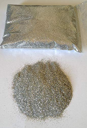 EliteKoopers 10gm Silver Fine Glitter for Craft Art Glass Covering Wine Glass Decor