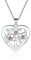Custom4U Bijoux Collier Argent 925 Coeur Personnalisé avec 3 Prénoms Pendentif Arbre de Vie