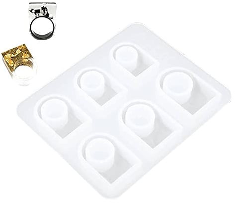 Ring-Silikonform für Harz Epoxid durchscheinende Harzform für die Schmuckherstellung DIY-Werkzeug Handgefertigtes Schmuckform-Kit